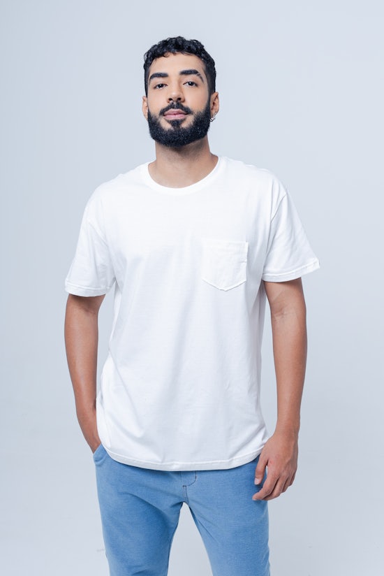 Camiseta Bolso Baunilha