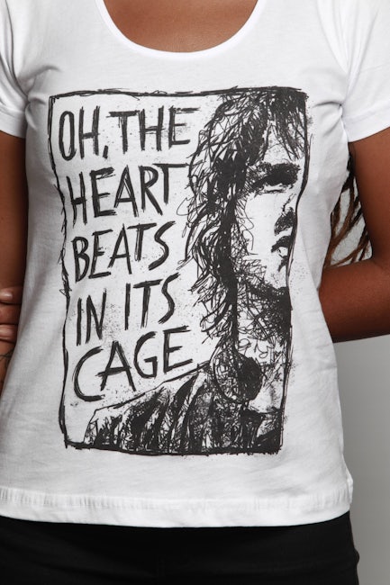 Camiseta Heart In a Cage - Camiseta Strokes - Chico Rei