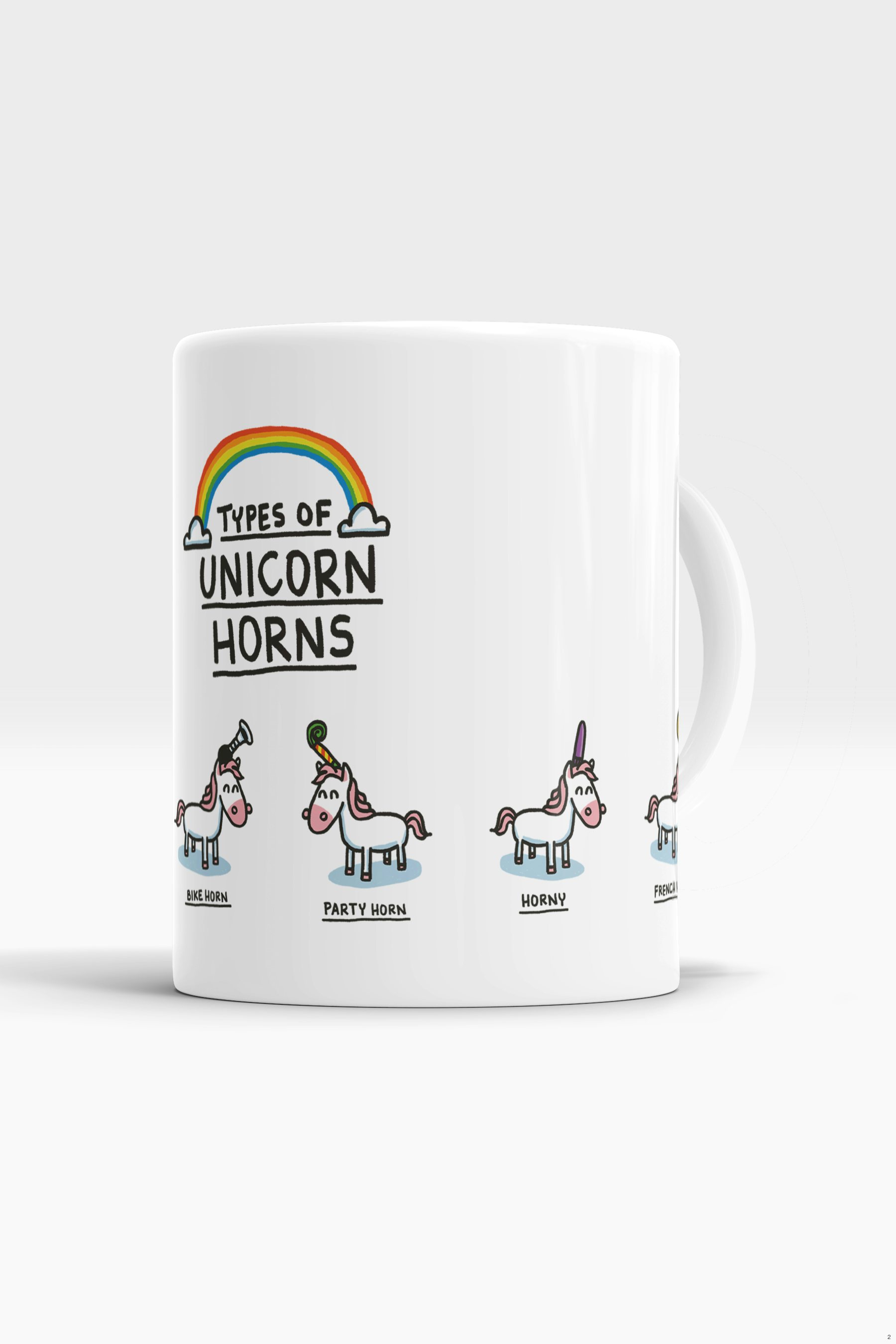 Caneca Types Of Unicorn Horns Chico Rei