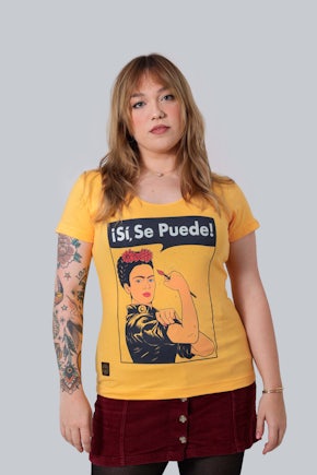 Camiseta Personalizada Poliester Frida Onde Não Puderes Amar