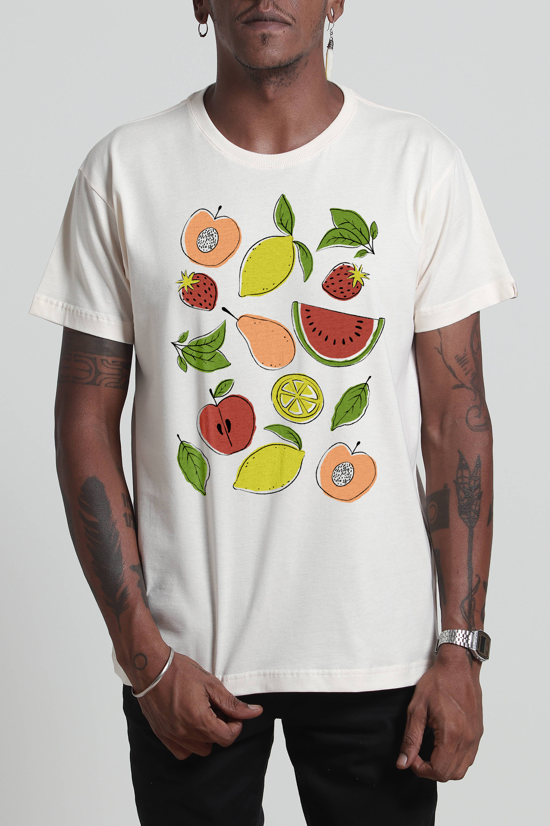 camisa de frutas