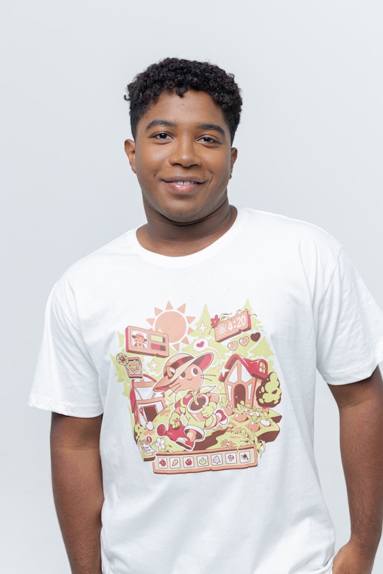 Camiseta Harvest Meow Cream or White