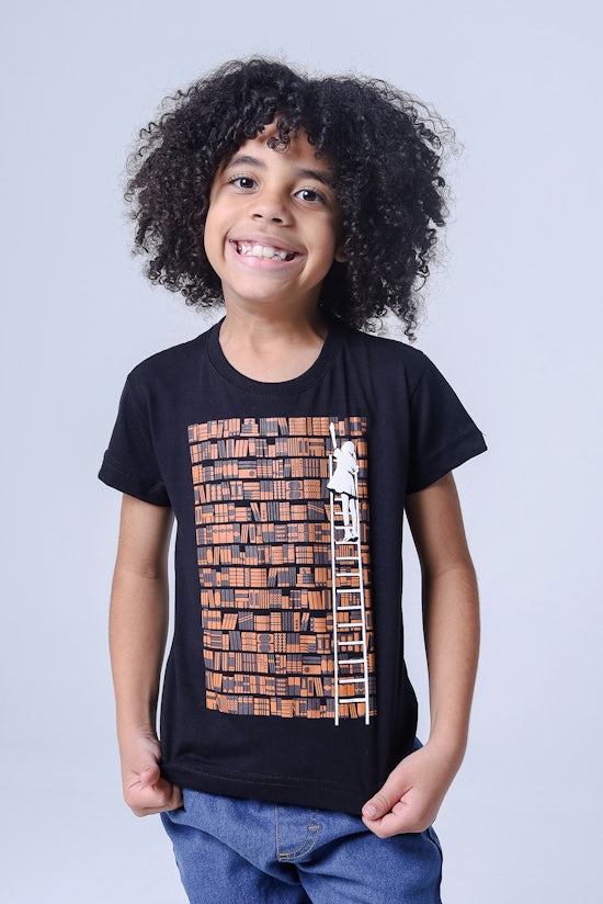 Camiseta Infantil Biblioteca
