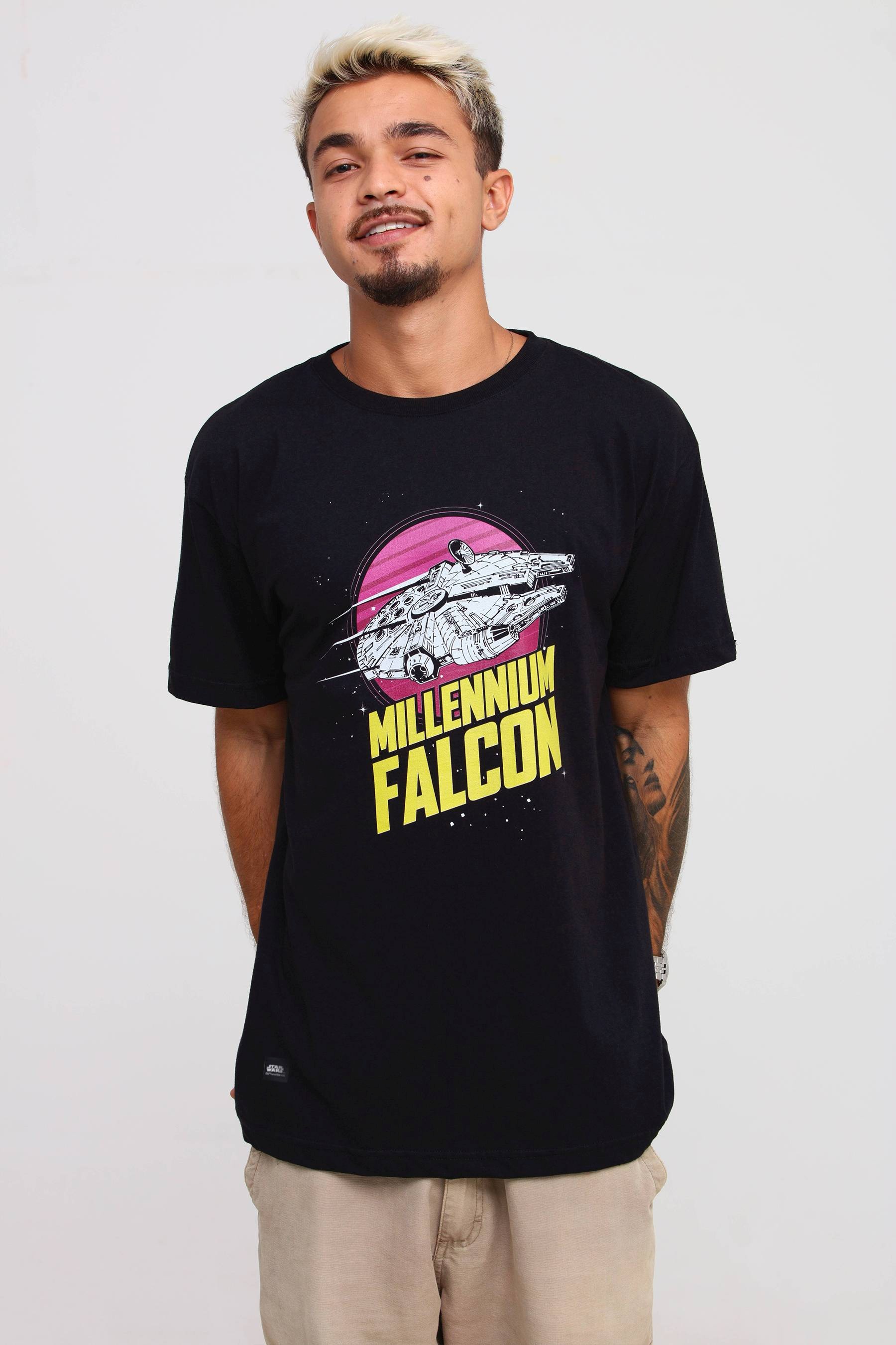 camisa millennium falcon