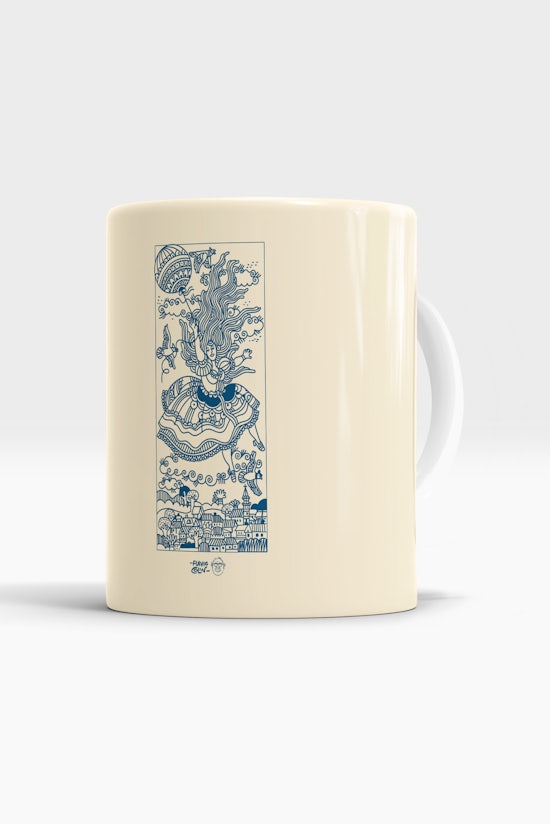 Caneca Tomando Vento