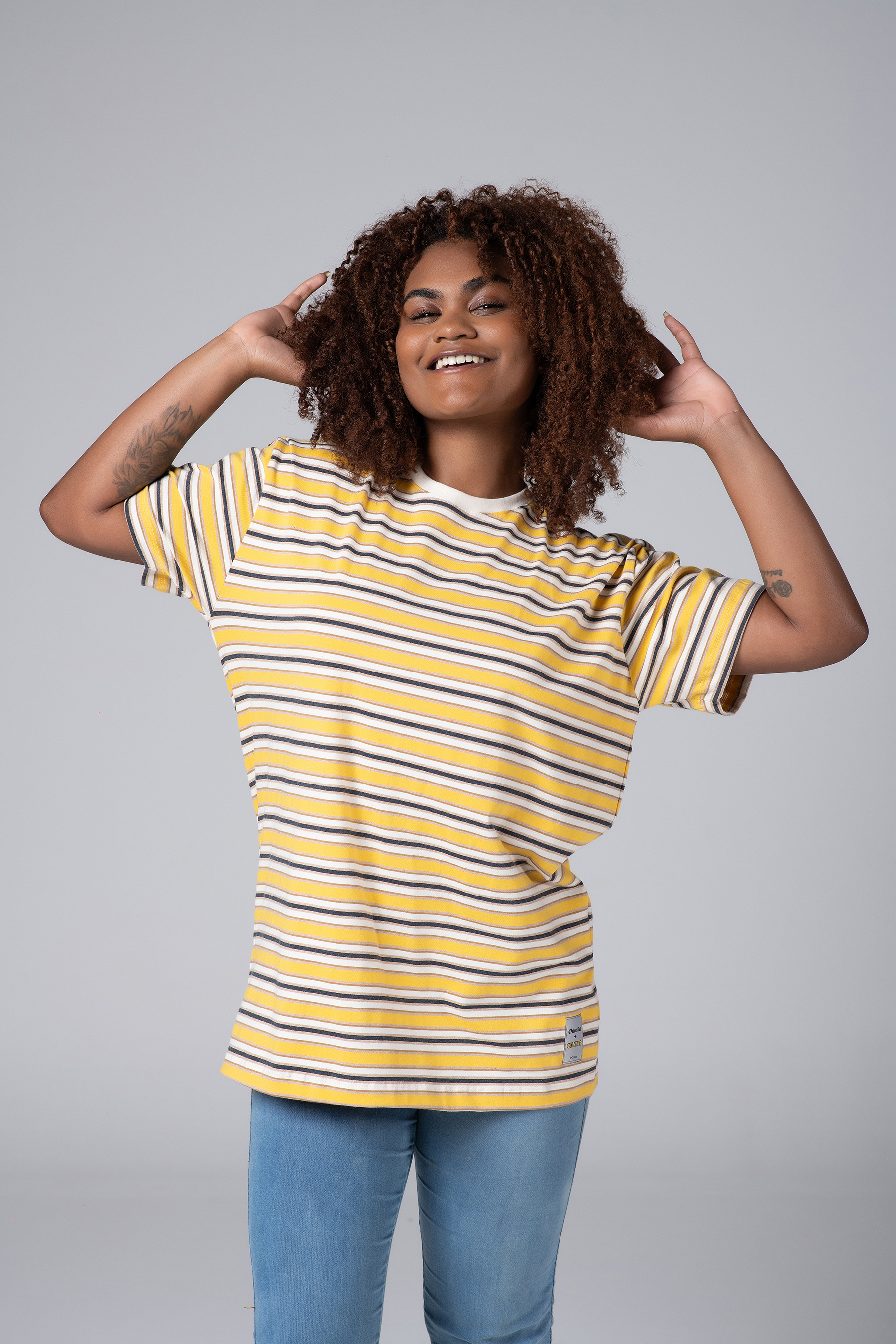 Camiseta Listrada do Chaves 