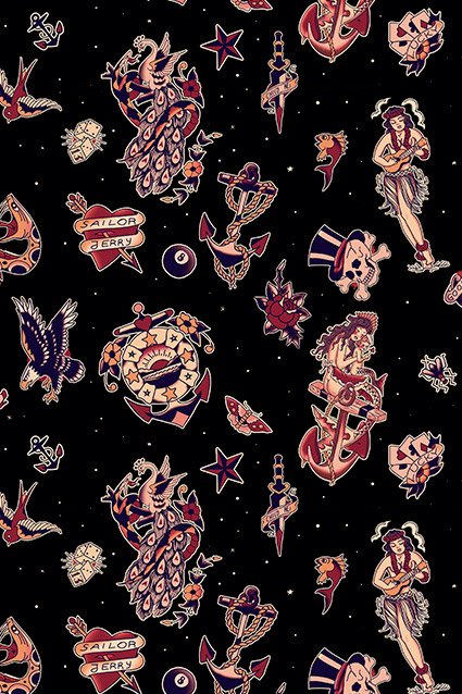 Estampa Camiseta Old School Tattoo