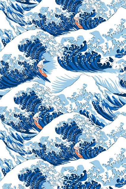 Estampa Camiseta Waves