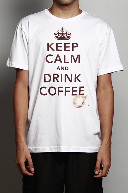 Camiseta Keep Calm and Drink Coffee