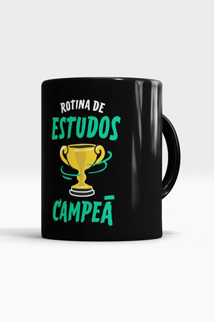 Caneca Rotina de Estudos