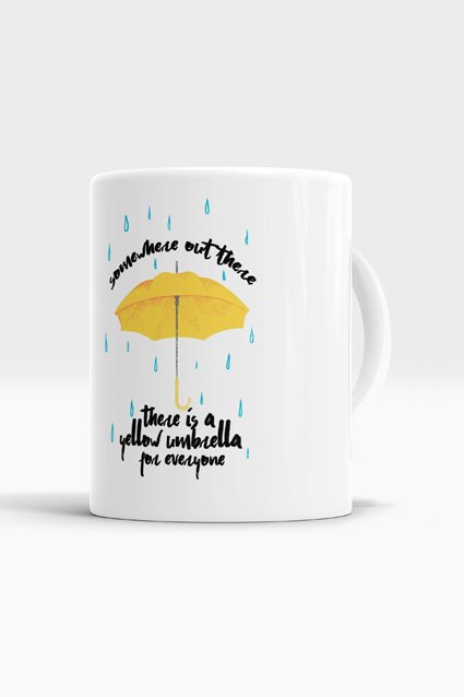 Caneca Yellow Umbrella