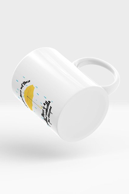 Estampa Caneca Yellow Umbrella
