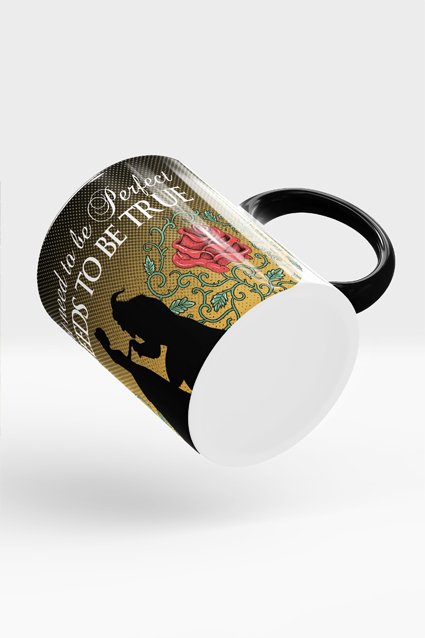 Estampa Caneca A Bela e a Fera