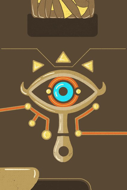 Estampa Capa Sheikah Slate