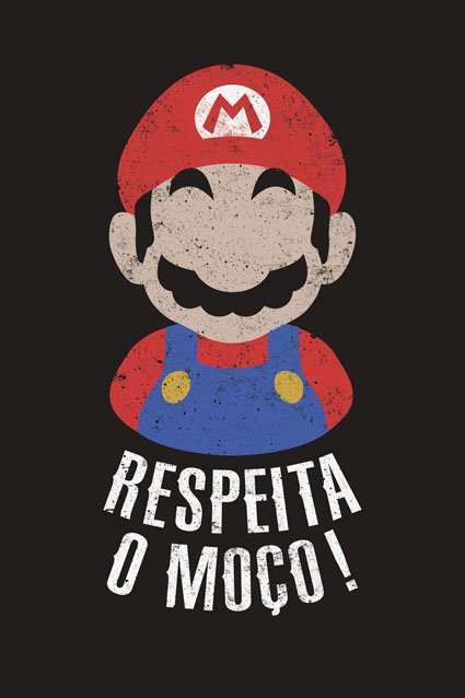 Estampa Manga Longa Bigode Grosso