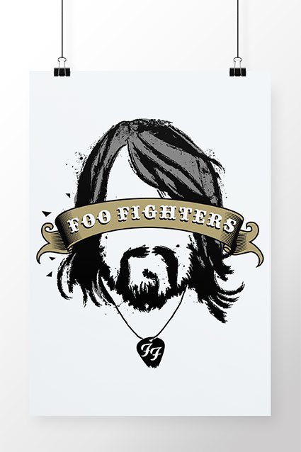 Poster Foo Fighters - Chico Rei