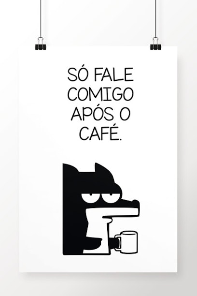 poster após o café