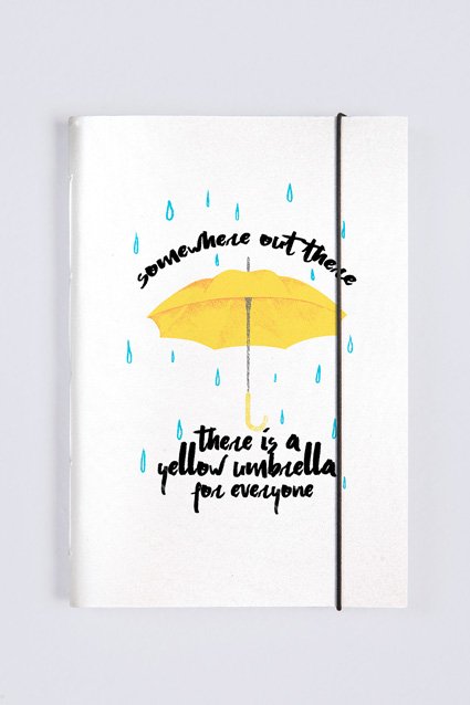 Sketchbook Yellow Umbrella